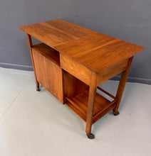 Load image into Gallery viewer, John Widdicomb Bar Cart by Dale Ford with Expanding Top