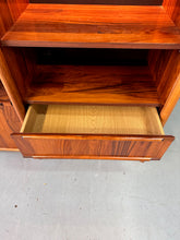 Load image into Gallery viewer, 1980s Three Piece Lighted Rosewood Veneer Wall Unit the Style of Jorge Zalszupin