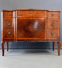Load image into Gallery viewer, Italian Louis XVI Style with Intricate Marquetry Commode Imported by Slack & Rassnick