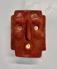 Load image into Gallery viewer, 1960s Italian Terracotta Mask Candle Sconce