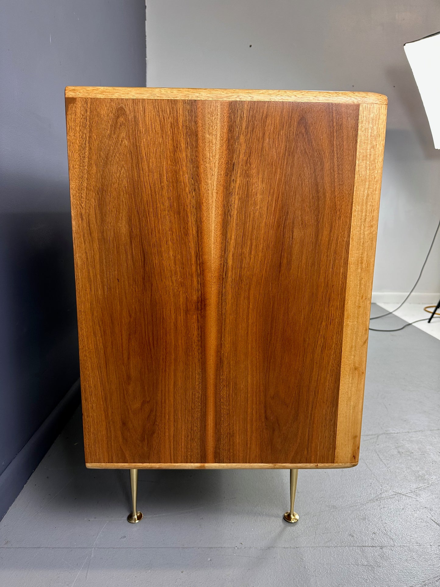 Mid Century Petite Server, Teak & Butternut by Erno Fabry