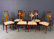Load image into Gallery viewer, 1960s Set of 6 Edmond J. Spence Walnut Dining Chairs Swedish Modern