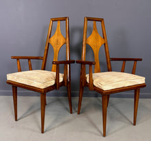 Load image into Gallery viewer, 1960s Set of 6 Edmond J. Spence Walnut Dining Chairs Swedish Modern