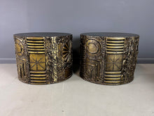 Load image into Gallery viewer, 1970s Pair of Adrian Pearsall Brutalist Style Round Side Tables