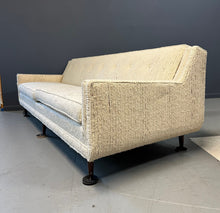 Load image into Gallery viewer, Early Milo Baughman Style Mid Century Large Sofa on Walnut Legs