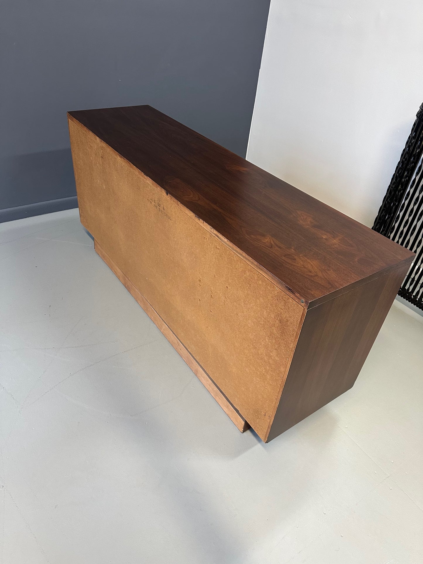 SOLD – 1970s Lane Brutalist Nine Drawer Dresser Mid Century
