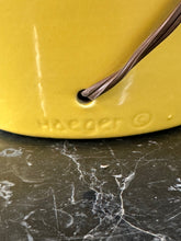 Load image into Gallery viewer, 1970s Haeger Yellow Ceramic Table Lamp – Large Mid-Century Modern Accent Lighting, Bold Intense Yellow Glaze, Iconic Vintage Design Statement