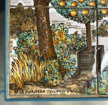 Load image into Gallery viewer, Pair of JB de La Morinerie Jullien - Paris Tile Top Iron Tables
