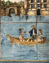 Load image into Gallery viewer, Pair of JB de La Morinerie Jullien - Paris Tile Top Iron Tables