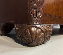 Load image into Gallery viewer, 1920s Art Nouveau English Carved Sideboard in Oak