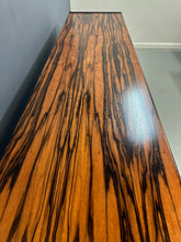Load image into Gallery viewer, Mid-century modern sideboard with high-gloss Macassar ebony veneer and chrome accent