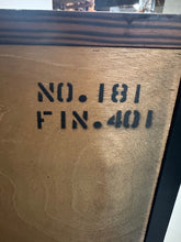 Load image into Gallery viewer, Mid-century modern sideboard with high-gloss Macassar ebony veneer and chrome accent