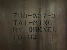 Load image into Gallery viewer, Drexel Heritage "Tai Ming" Burl and Mahogany Desk Mid Century