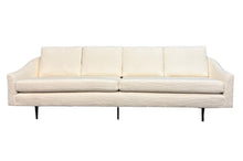 Load image into Gallery viewer, Milo Baughman Curved Back Sofa for Thayer Coggin in a Cozy Bouclé Mid Century