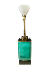 Load image into Gallery viewer, Impressive Ceramic and Brass Table Lamp by Edwin Cole for Stiffel