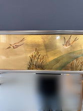 Load image into Gallery viewer, La Barge Square Eglomise Wall Mirror with Chinoiserie Natural Scene Mid Century