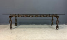 Load image into Gallery viewer, Artisan Large Industrial Chain Link Iron Coffee Table, Belgium