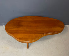 Load image into Gallery viewer, Biomorphic Mid Century Coffee Table in the Style of Gibbings in Maple w/Drawer