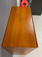 Load image into Gallery viewer, Danish Modern Arne Wahl Iversen Tall Teak Desk with Drawers for Storage