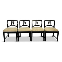 Load image into Gallery viewer, Set of 22 Black Lacquered Michael Taylor for Baker Dining Chairs Mid Century