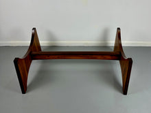 Load image into Gallery viewer, Rosewood and Glass Large Rectangular Mid Century Coffee Table by Torpe of Norway