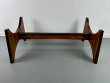 Load image into Gallery viewer, Rosewood and Glass Large Rectangular Mid Century Coffee Table by Torpe of Norway