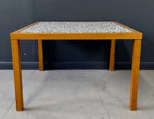 Load image into Gallery viewer, Martz Square Coffee Table in White Ceramic Circular Tiles Set in Charcoal Grout