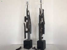 Load image into Gallery viewer, Harry Balmer Brutalist Sculpture Lamps for Laurel Lighting Co
