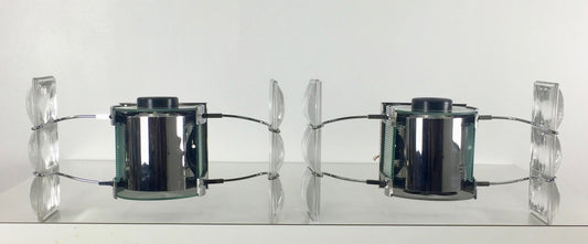Sconces in the Manner of Fontana Arte a Pair