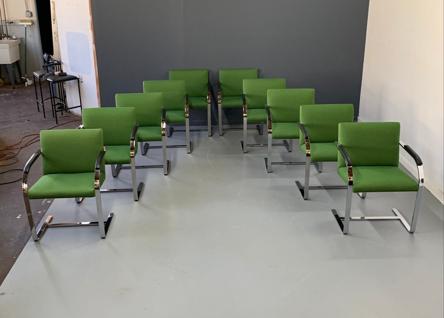 SOLD – Brno Style Armchair Pair with Chrome Frame, A Mid Century Masterpiece