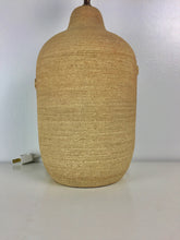 Load image into Gallery viewer, French Ceramic Lamp with incised design and appliqué fish