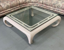 Load image into Gallery viewer, Hollywood Regency Lacquered Asian Influenced Coffee Table in Dusty Rose