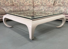 Load image into Gallery viewer, Hollywood Regency Lacquered Asian Influenced Coffee Table in Dusty Rose