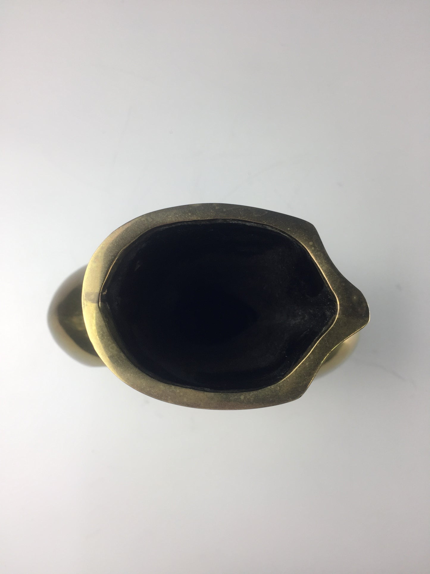 SOLD – Rosenthal Netter Imported Solid Brass Vase Midcentury