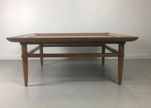Load image into Gallery viewer, Tomlinson Marble and Pecan Mid Century Coffee Table
