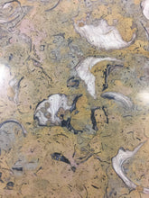 Load image into Gallery viewer, Tomlinson Marble and Pecan Mid Century Coffee Table