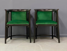 Load image into Gallery viewer, Josef Hoffman Pair of Vienna Secessionist Bentwood Arm Chairs for J &amp; J Kohn