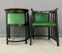 Load image into Gallery viewer, Josef Hoffman Pair of Vienna Secessionist Bentwood Arm Chairs for J & J Kohn