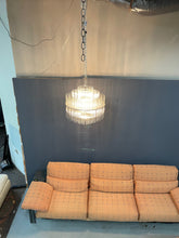 Load image into Gallery viewer, Glass Rod Mid Century Chandelier in the Style of Gaetano Sciolari
