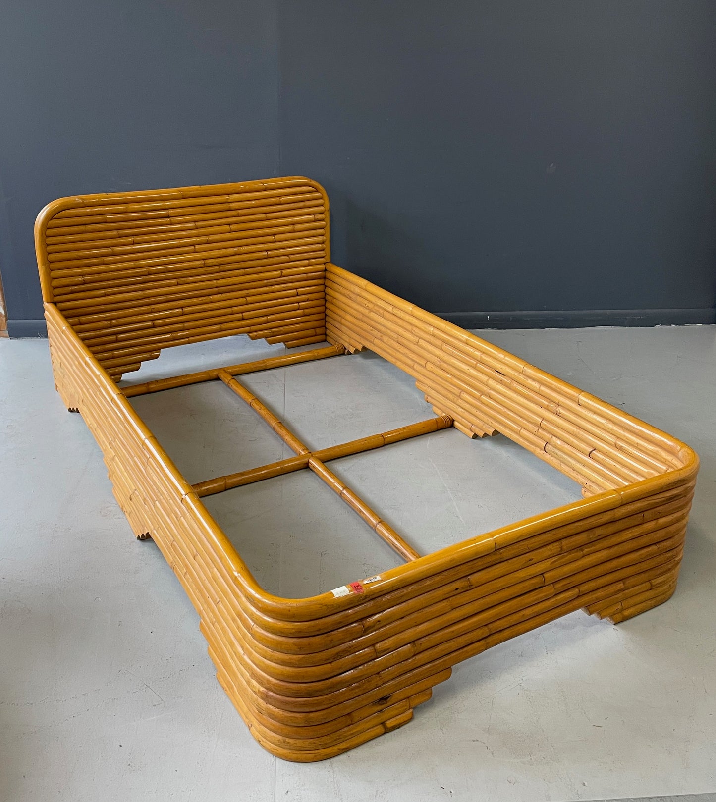 SOLD – Bamboo Twin Bed Frame from the New York Apartment of Barbara Streisand
