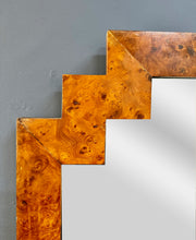 Load image into Gallery viewer, Burled Elmwood Geometric Mirror Italian by LaBarge