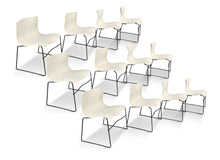 Load image into Gallery viewer, Handkerchief Chairs in White by Massimo Vignelli for Knoll Post Modern a Pair