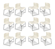 Load image into Gallery viewer, Handkerchief Chairs in White by Massimo Vignelli for Knoll Post Modern a Pair