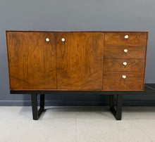 Load image into Gallery viewer, George Nelson Rosewood Thin Edge Cabinet on Original Slat Bench Mid-Century