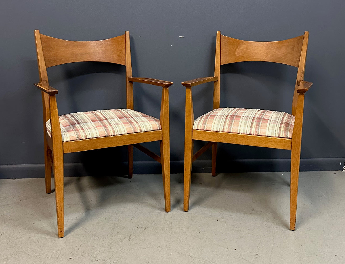 Pair of Paul Mccobb Dining Room Armchairs for Calvin Mid Century