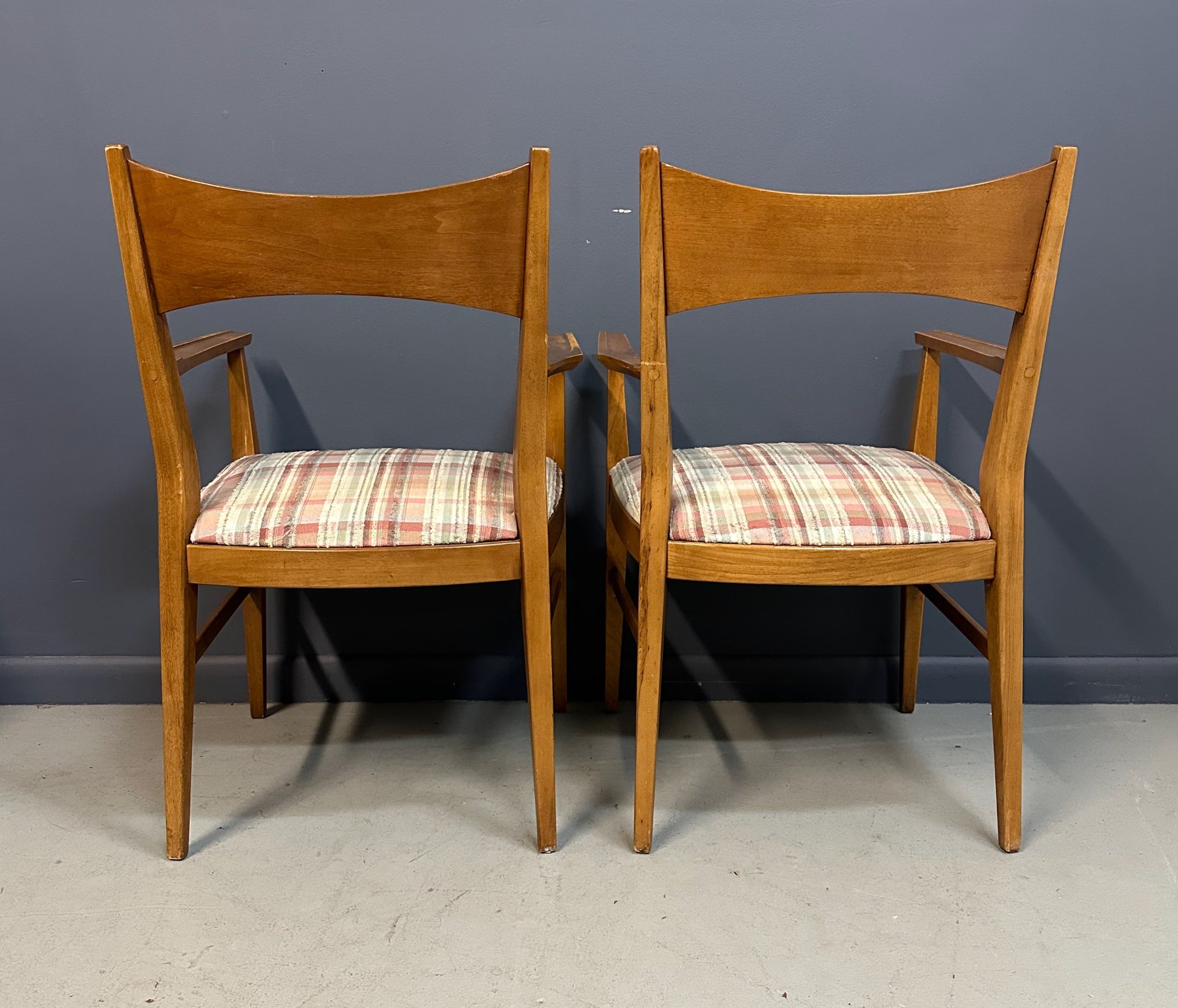 Pair of Paul Mccobb Dining Room Armchairs for Calvin Mid Century