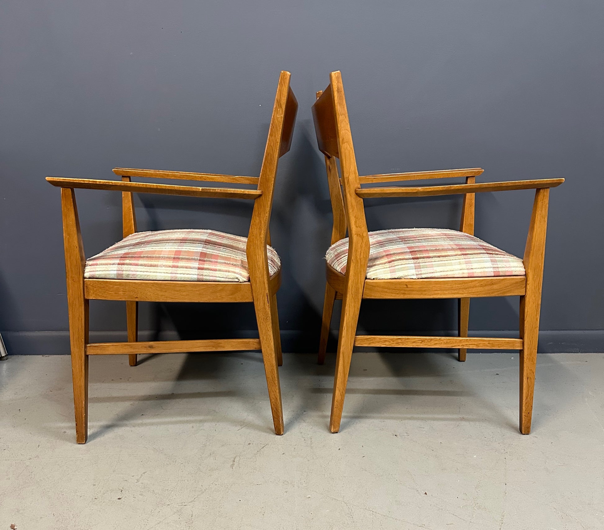 Pair of Paul Mccobb Dining Room Armchairs for Calvin Mid Century