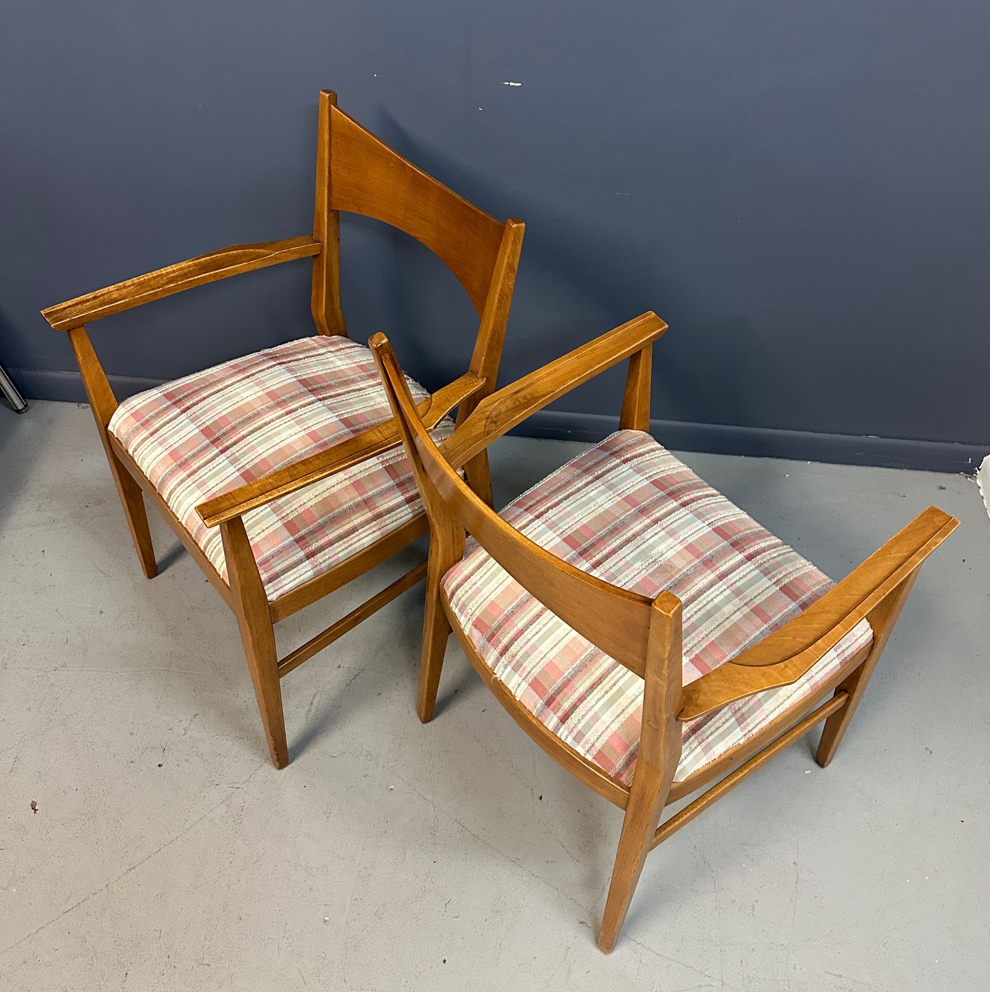 Pair of Paul Mccobb Dining Room Armchairs for Calvin Mid Century