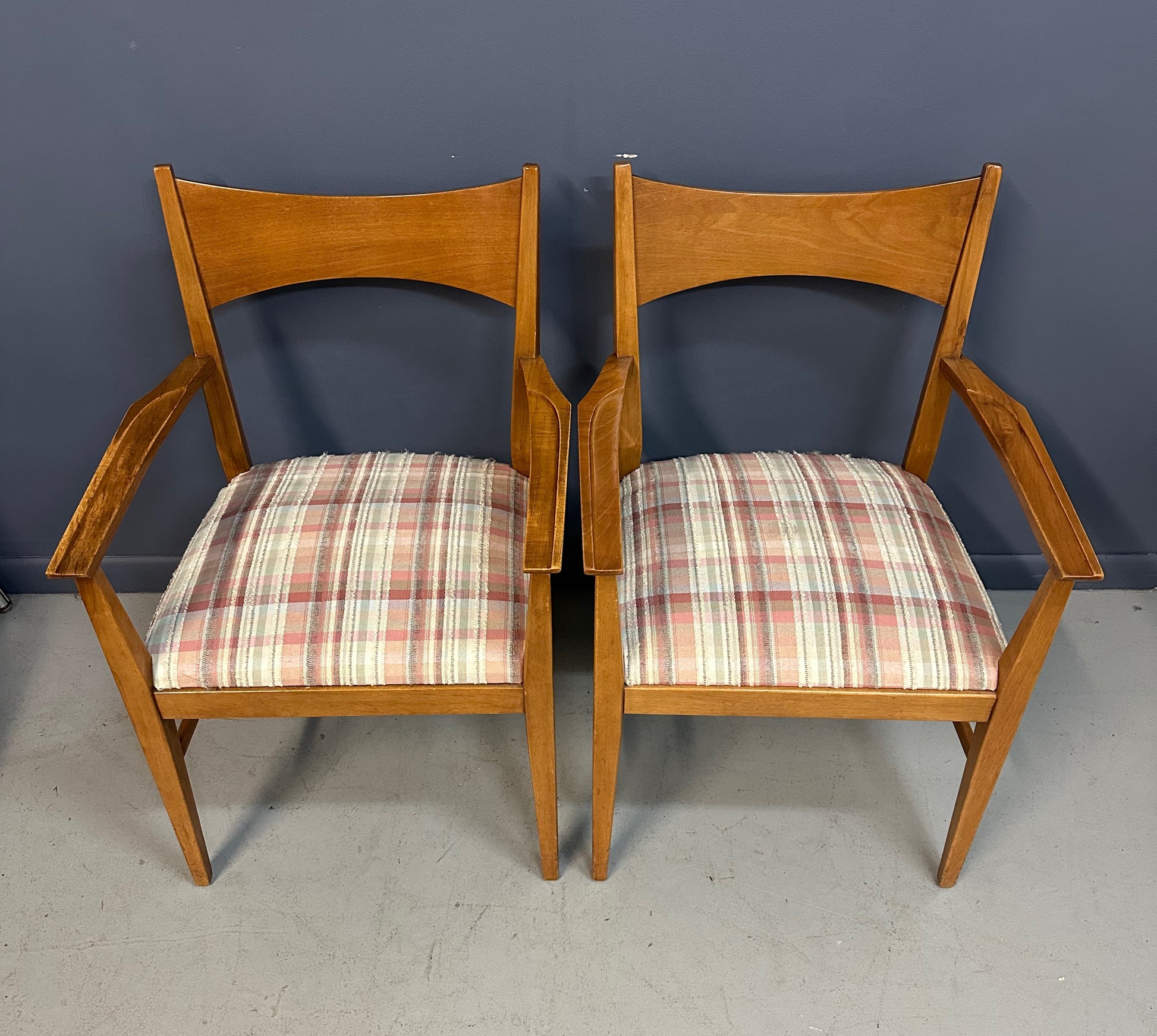 Pair of Paul Mccobb Dining Room Armchairs for Calvin Mid Century