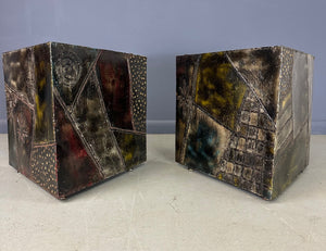1967 Signed Paul Evans Exceedingly Rare Side Tables or Coffee Table
